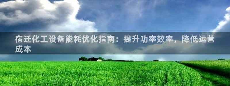 新宝gg被抓：宿迁化工设备能耗优化指南：提升功率效率，降低运