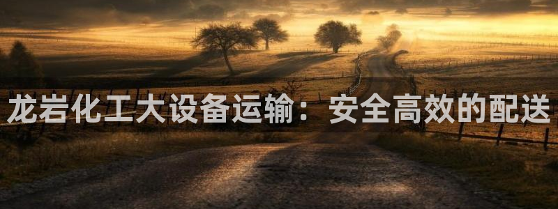 新宝gg5注册：龙岩化工大设备运输：安全高效的配送